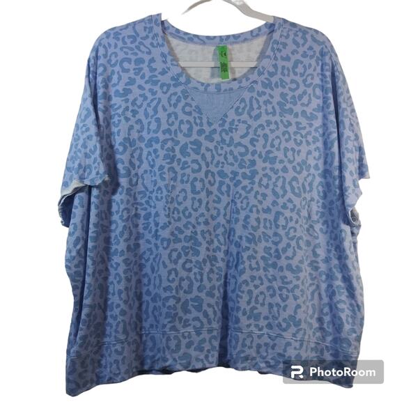 Honeydew Purple Cheetah Print Casual Lounge Top Size M - Picture 1 of 6